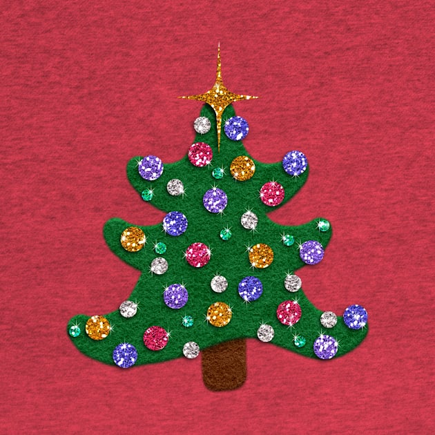 Felt Look Christmas Trees | Cute Stickers by Cherie(c)2021 by CheriesArt